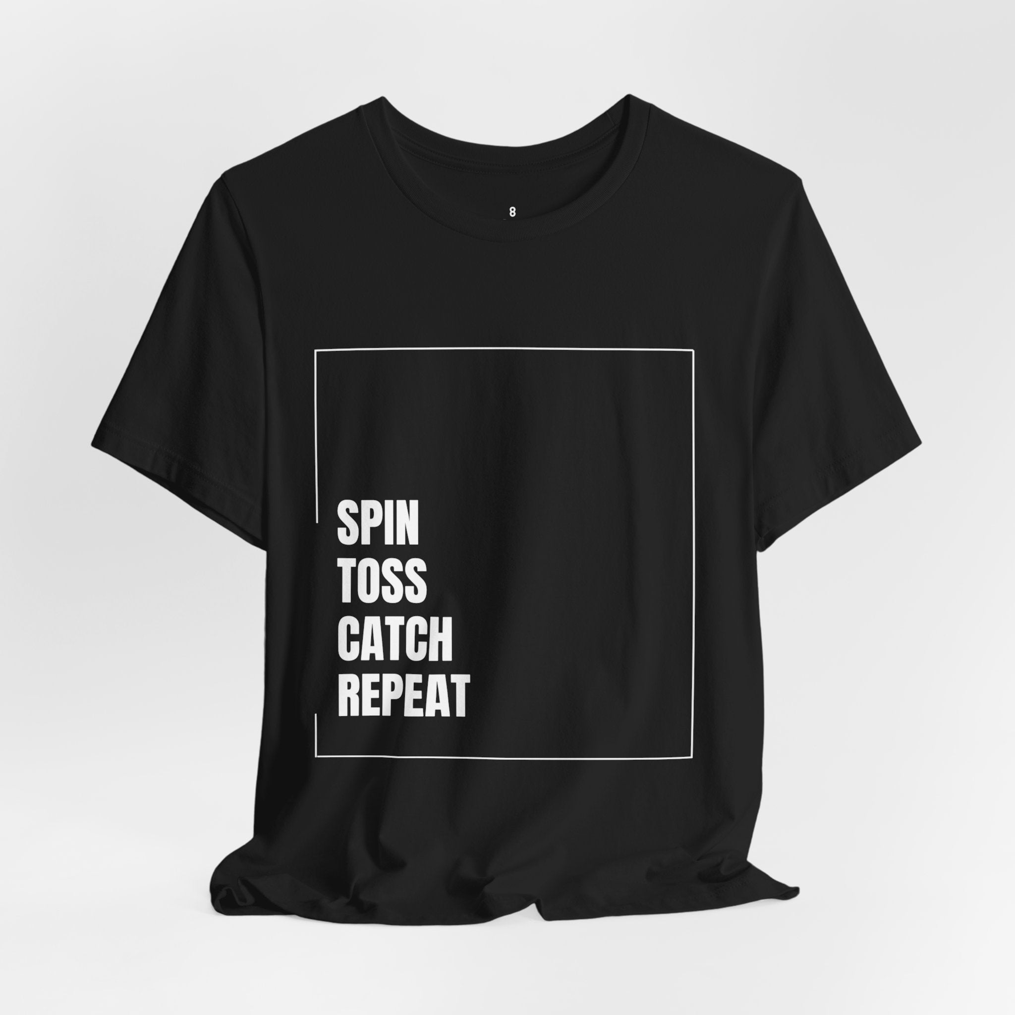 Spinning Toy Tee – "Spin Toss Catch Repeat" Graphic T-Shirt