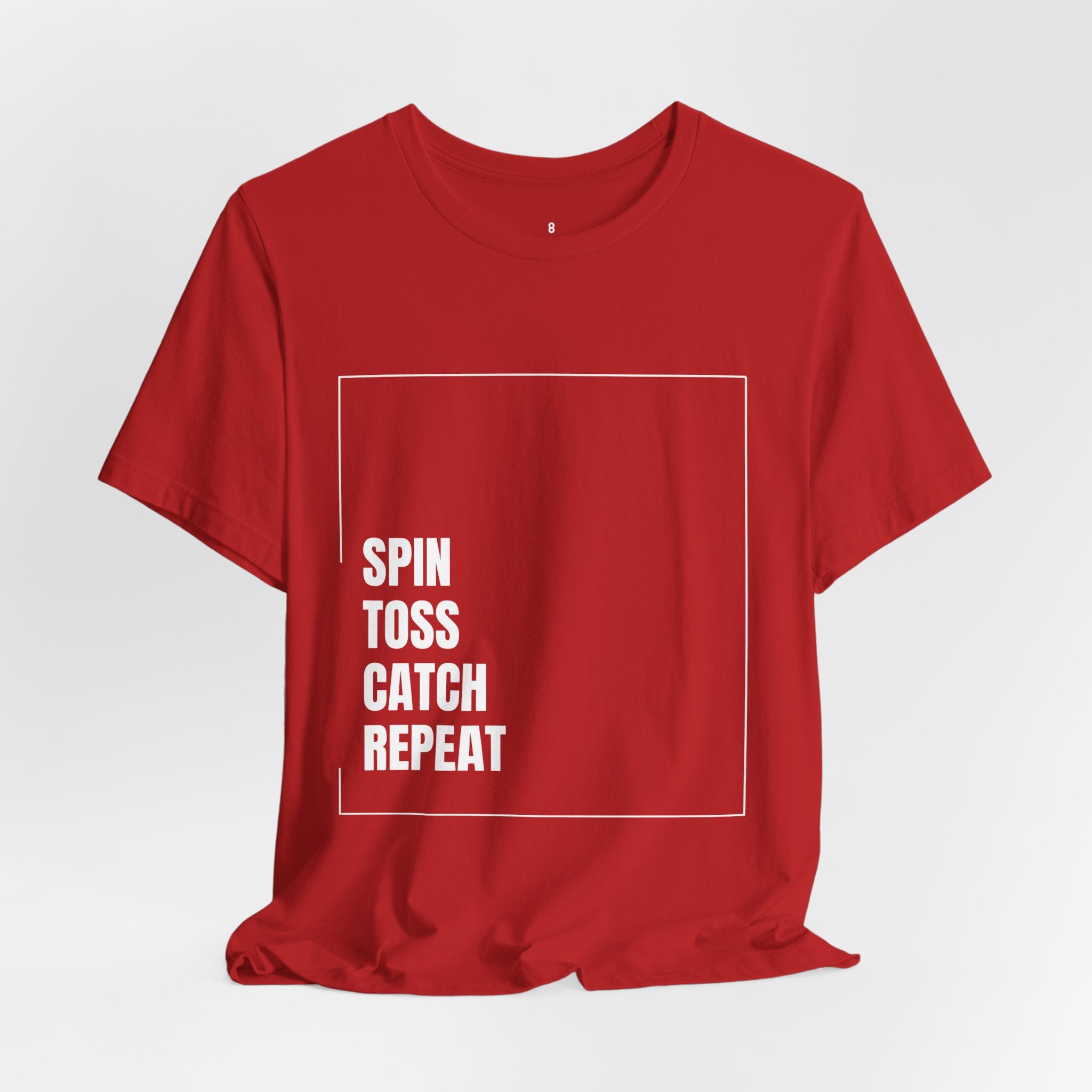 Spinning Toy Tee – "Spin Toss Catch Repeat" Graphic T-Shirt