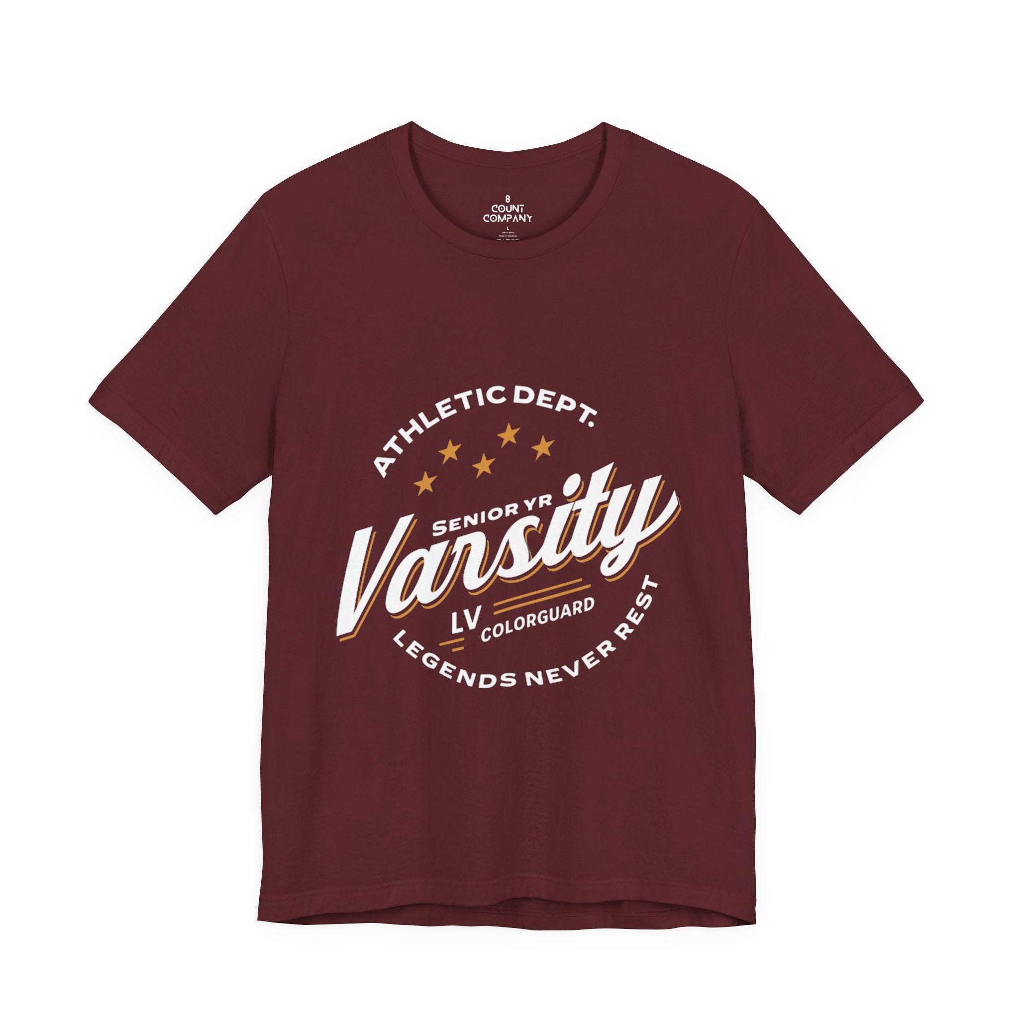 Colorguard Varsity Senior Shirt - Unisex Jersey Short Sleeve Tee
