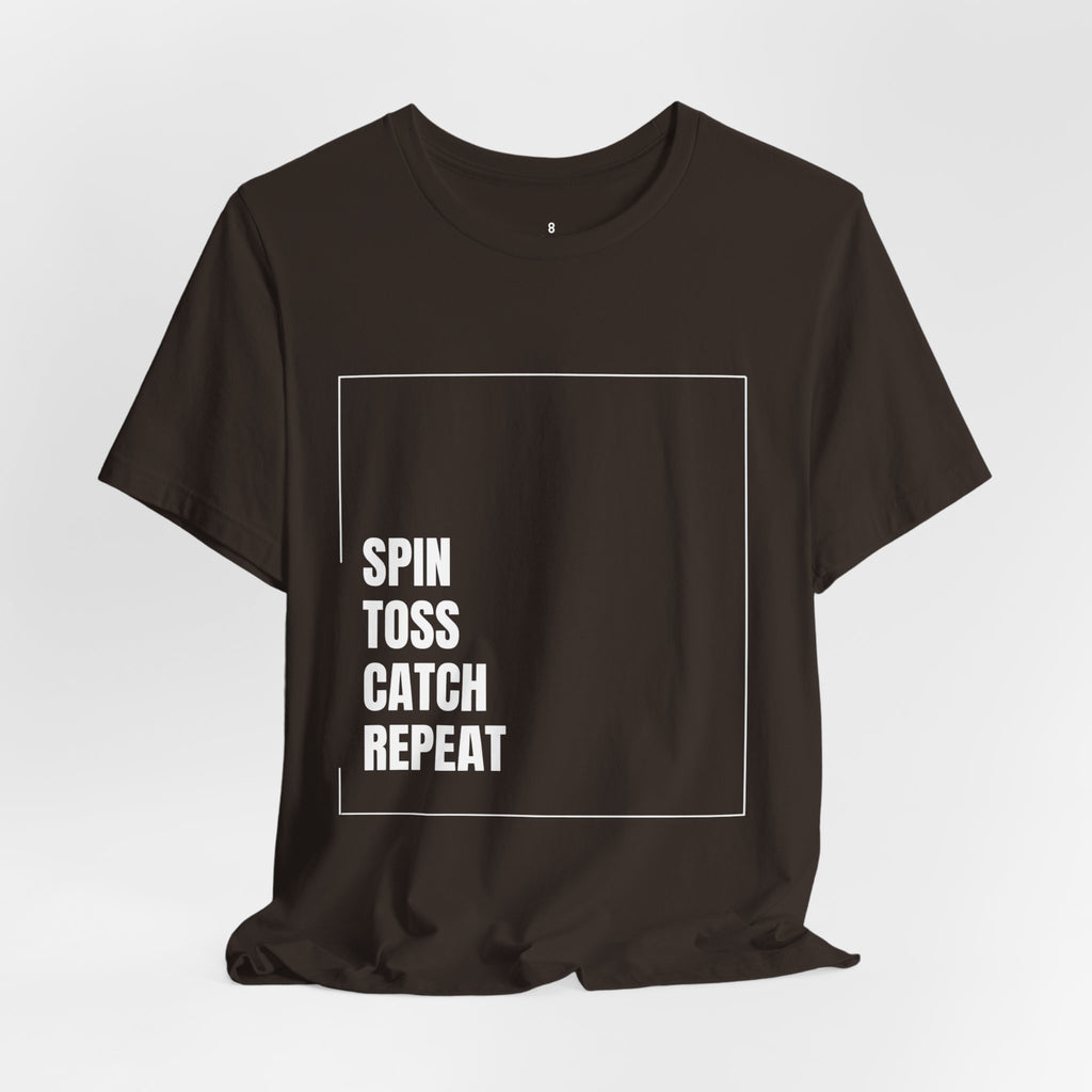 Spinning Toy Tee – "Spin Toss Catch Repeat" Graphic T-Shirt
