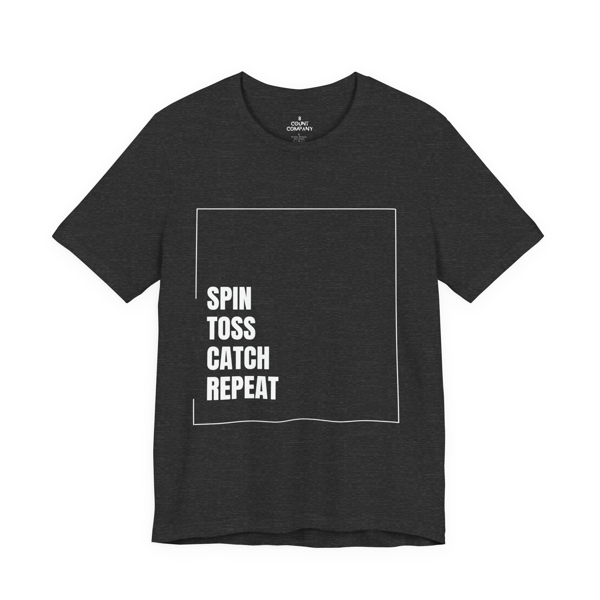 Spinning Toy Tee – "Spin Toss Catch Repeat" Graphic T-Shirt