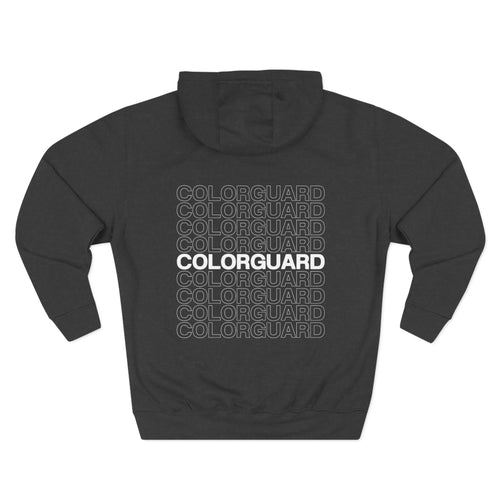 Colorguard Fleece Hoodie — Three-Panel Warmup Pullover