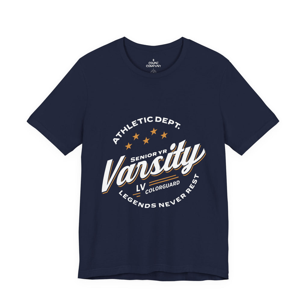 Colorguard Varsity Senior Shirt - Unisex Jersey Short Sleeve Tee