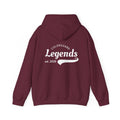 "Legends Hoodie" because you are one — Colorguard Legends est. 2026 Back Print