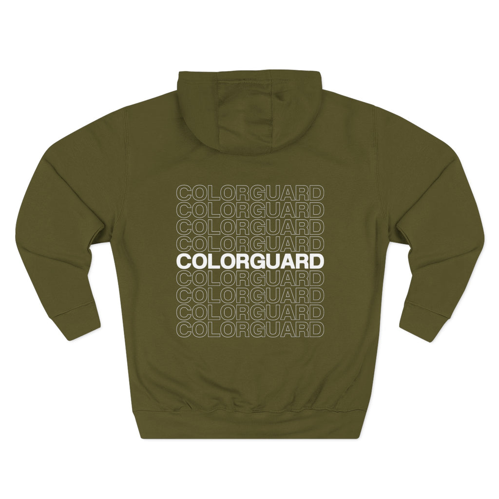 Colorguard Fleece Hoodie — Three-Panel Warmup Pullover