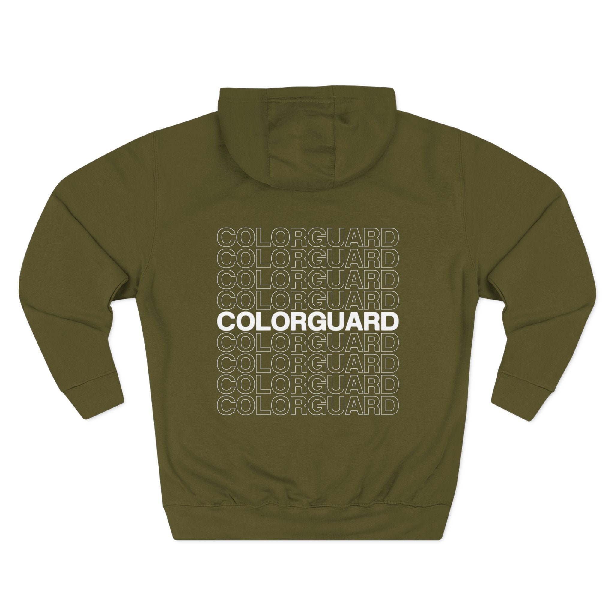 Colorguard Fleece Hoodie — Three-Panel Warmup Pullover