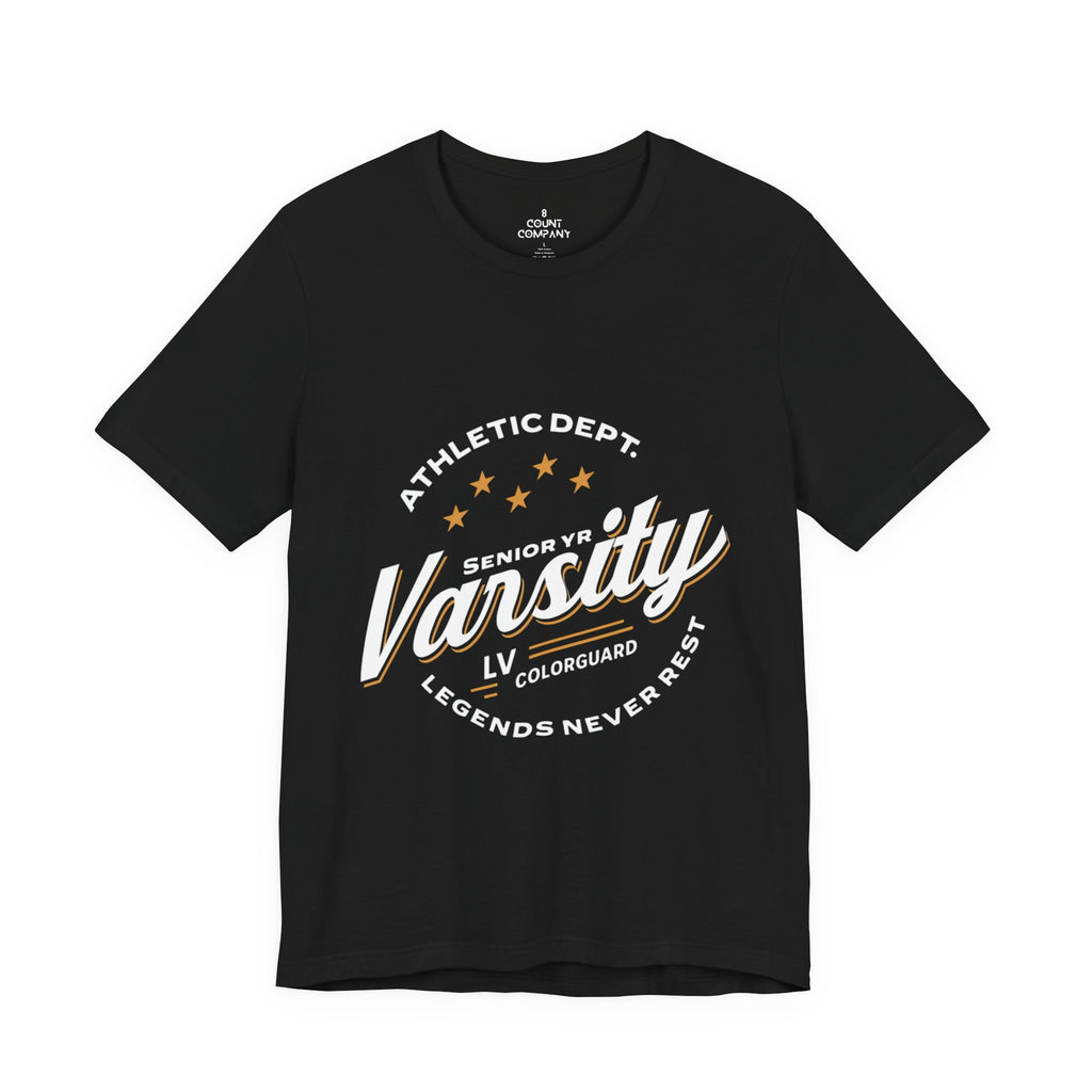 Colorguard Varsity Senior Shirt - Unisex Jersey Short Sleeve Tee
