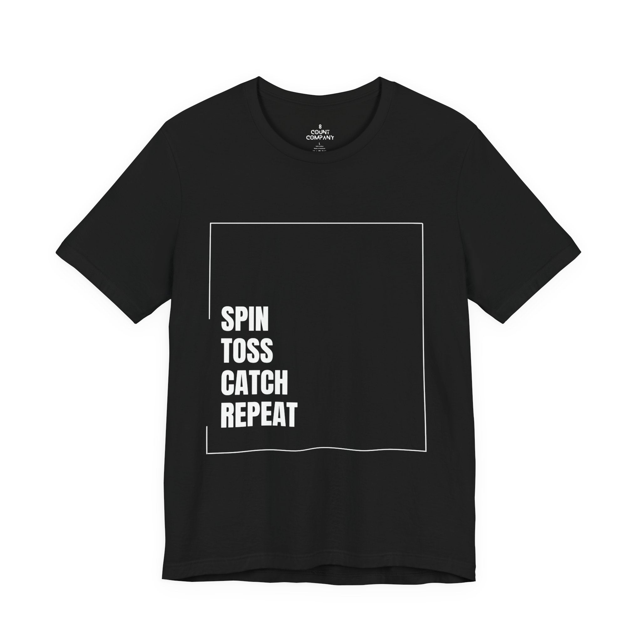 Spinning Toy Tee – "Spin Toss Catch Repeat" Graphic T-Shirt