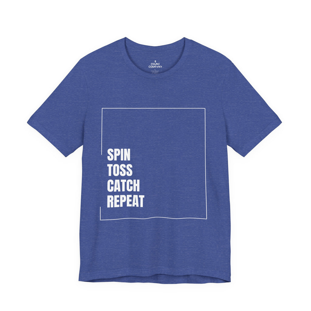 Spinning Toy Tee – "Spin Toss Catch Repeat" Graphic T-Shirt