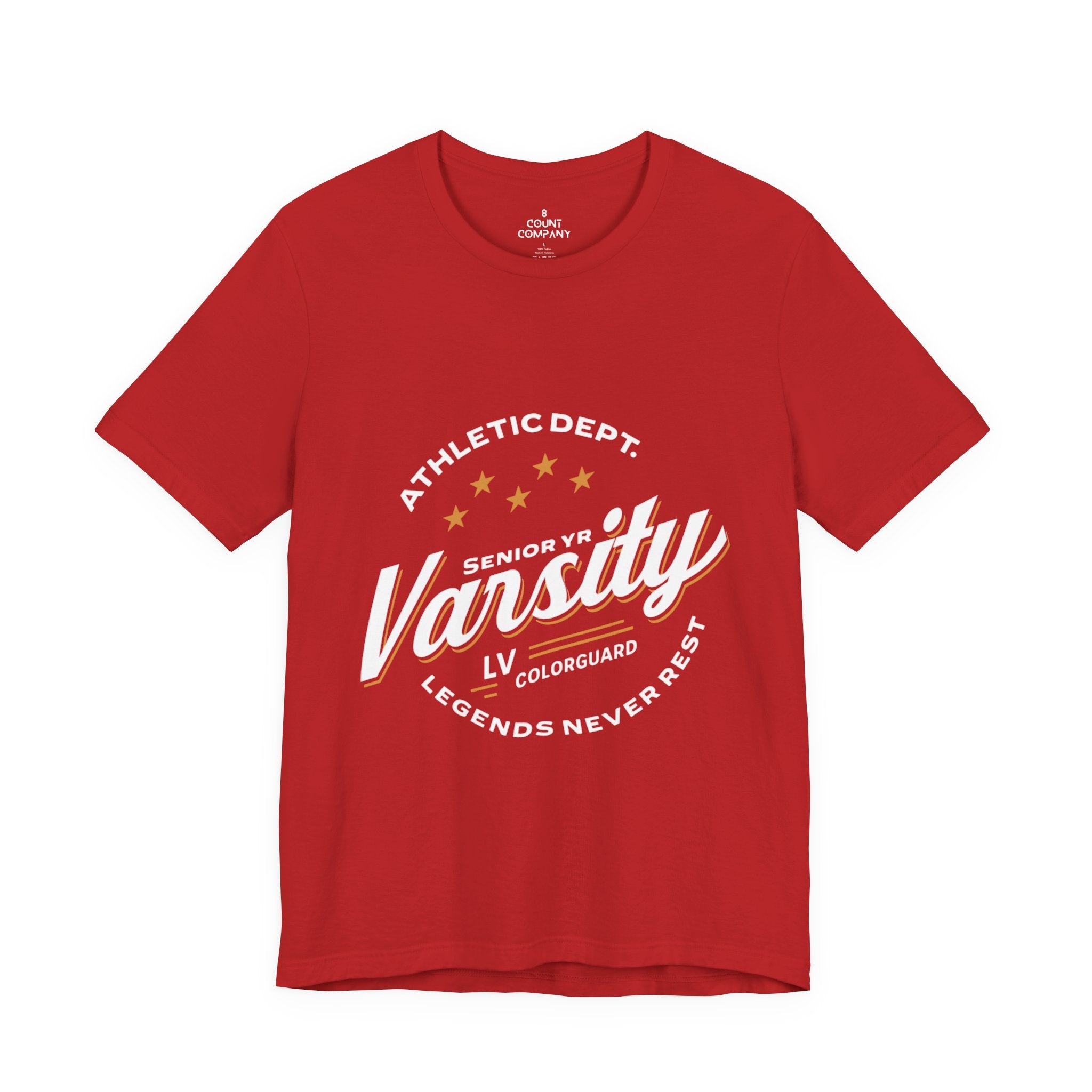 Colorguard Varsity Senior Shirt - Unisex Jersey Short Sleeve Tee