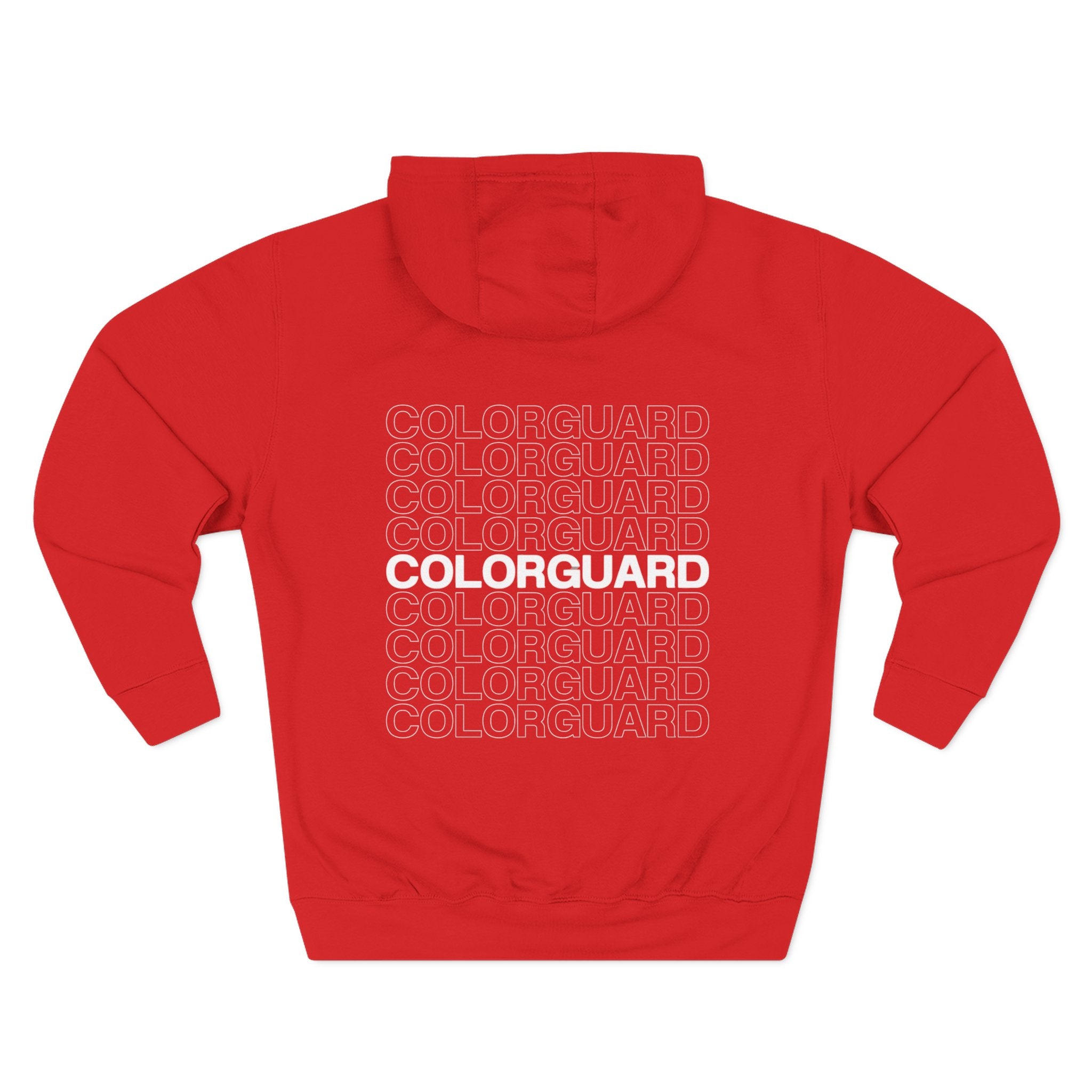 Colorguard Fleece Hoodie — Three-Panel Warmup Pullover