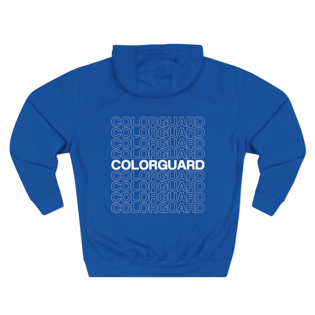 Colorguard Fleece Hoodie — Three-Panel Warmup Pullover