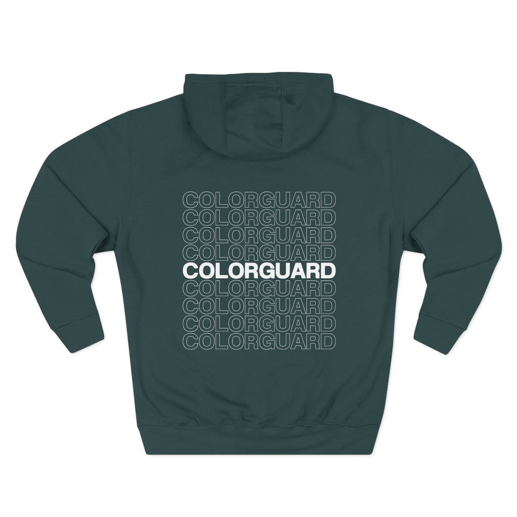 Colorguard Fleece Hoodie — Three-Panel Warmup Pullover