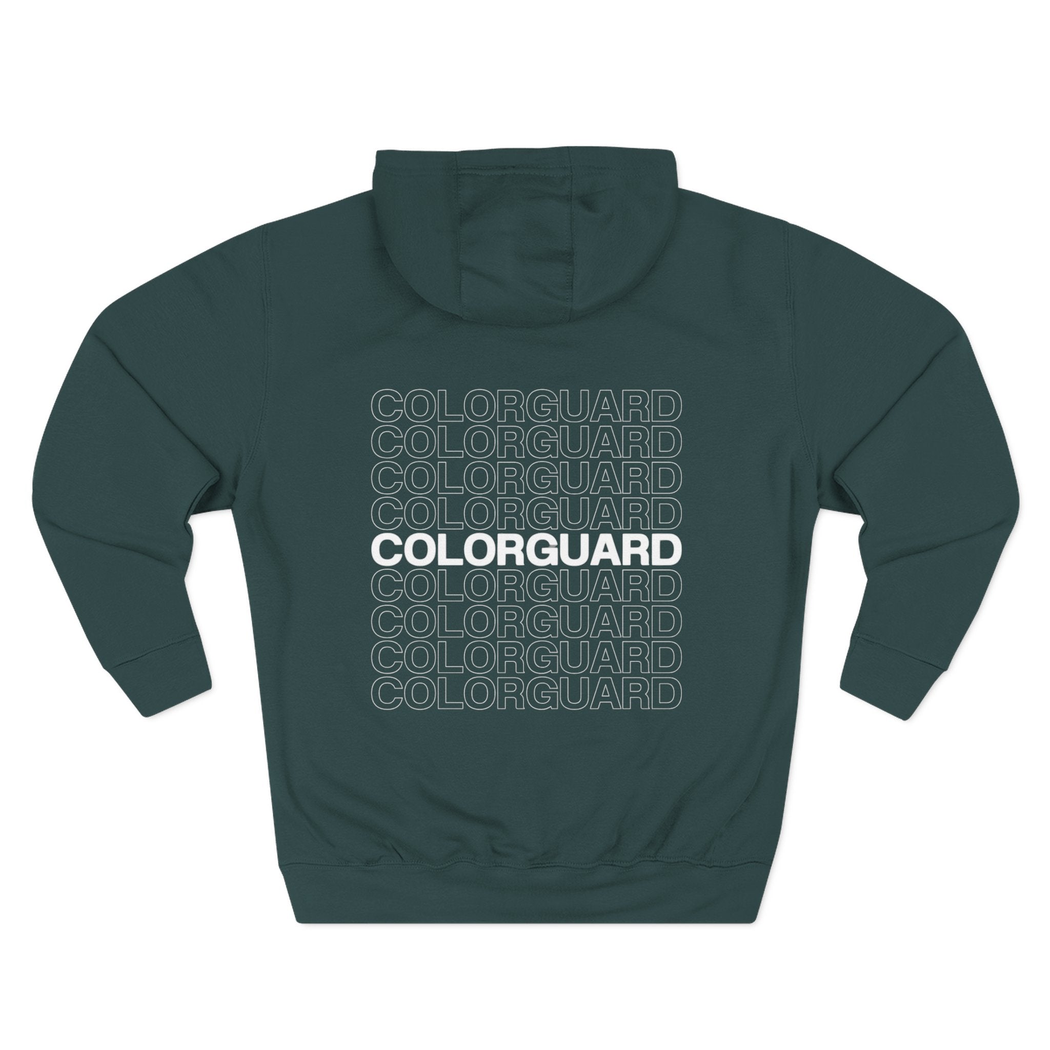 Colorguard Fleece Hoodie — Three-Panel Warmup Pullover