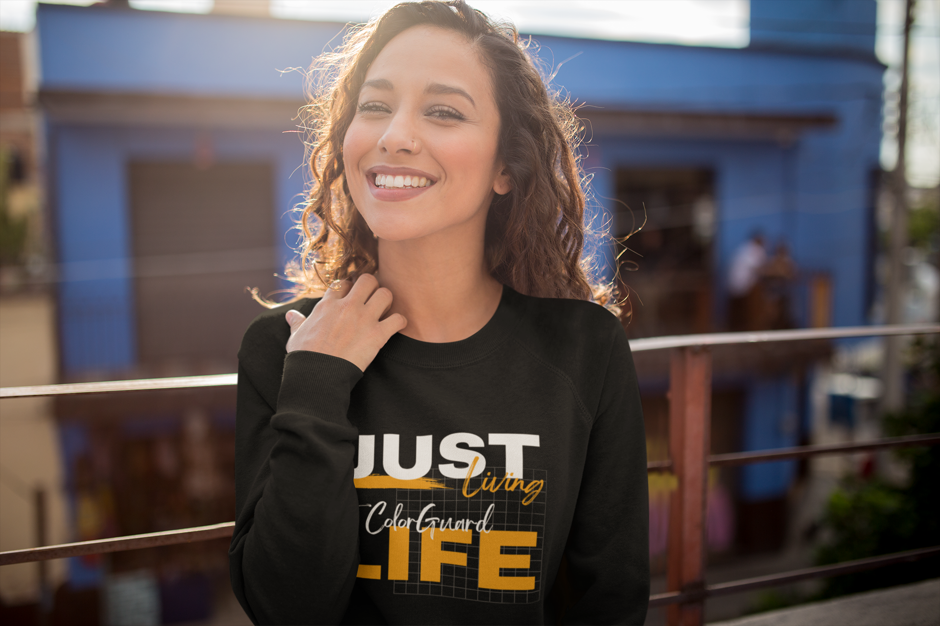 Just Living That Color Guard Life — Classic Crewneck"