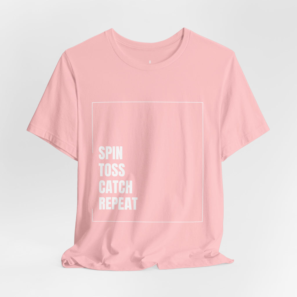 Spinning Toy Tee – "Spin Toss Catch Repeat" Graphic T-Shirt