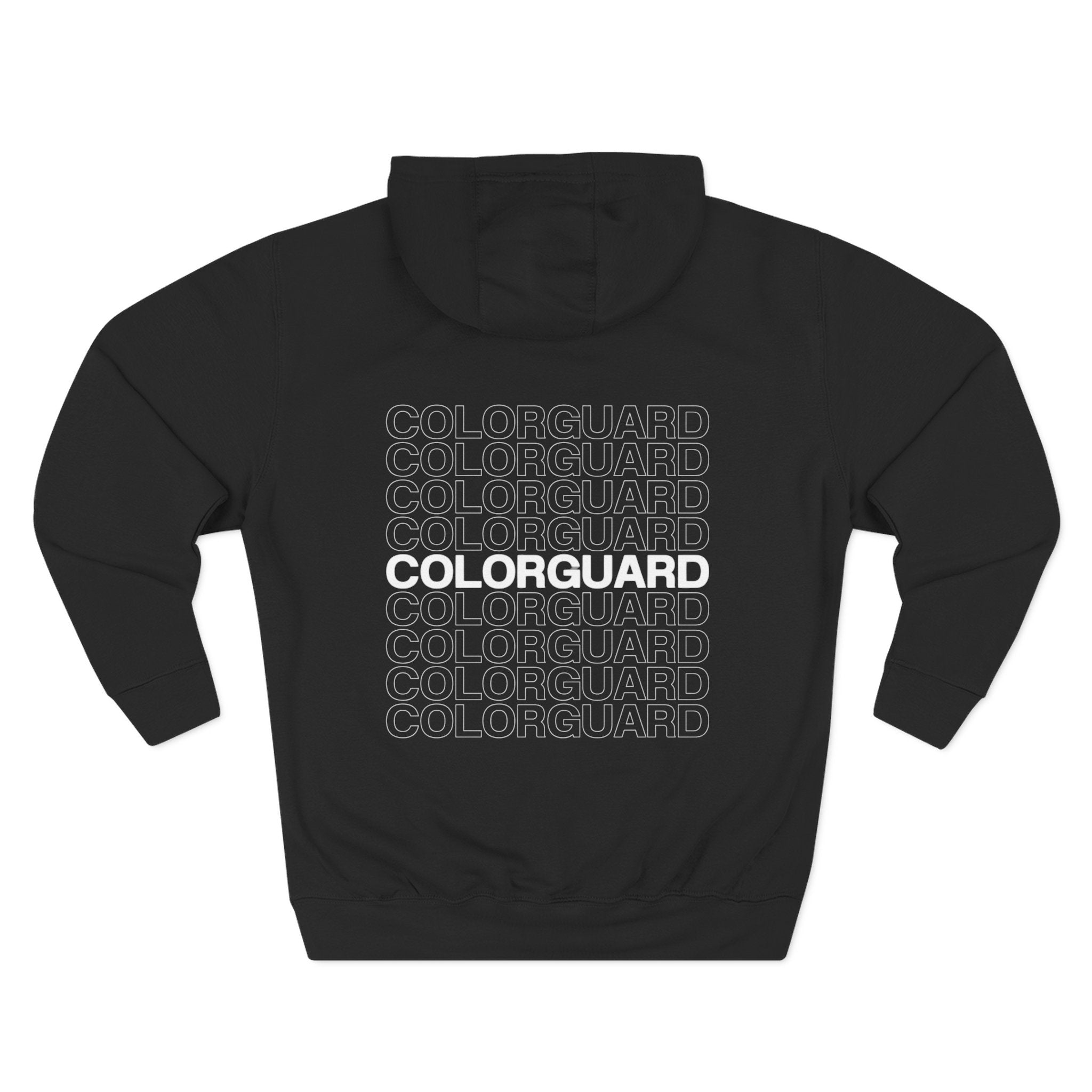 Colorguard Fleece Hoodie — Three-Panel Warmup Pullover