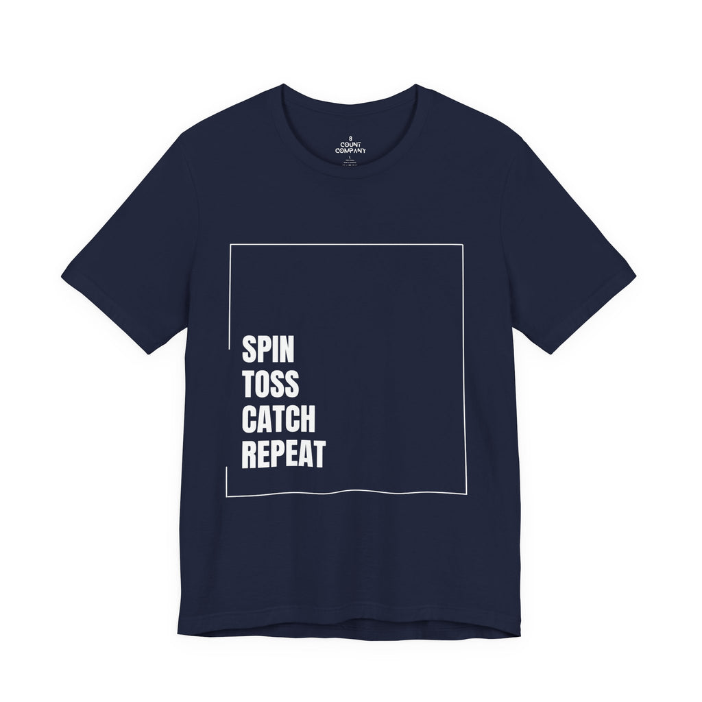 Spinning Toy Tee – "Spin Toss Catch Repeat" Graphic T-Shirt