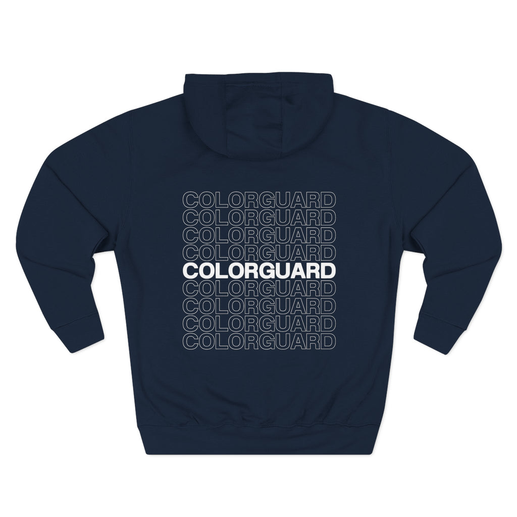 Colorguard Fleece Hoodie — Three-Panel Warmup Pullover