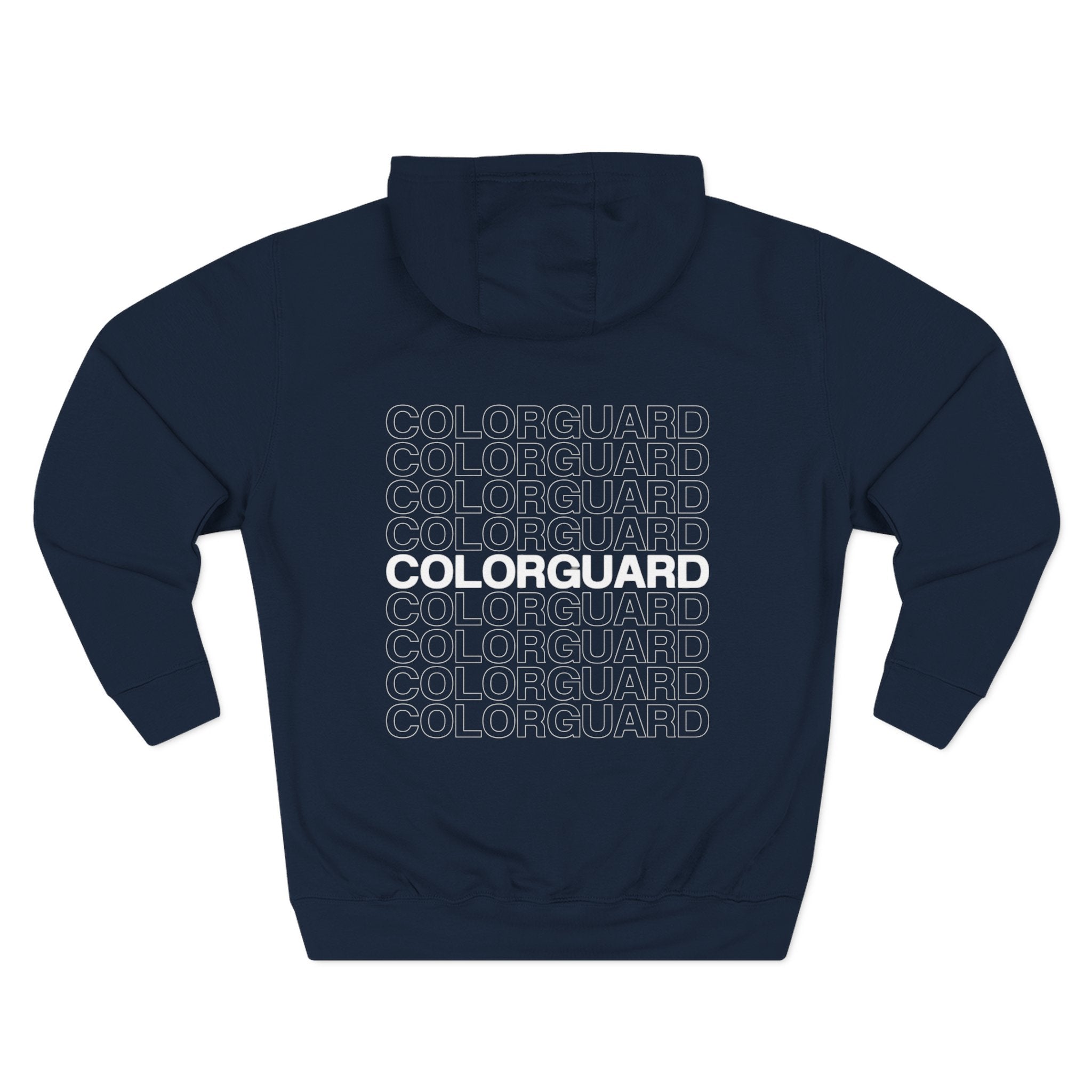 Colorguard Fleece Hoodie — Three-Panel Warmup Pullover