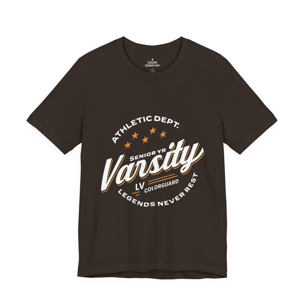 Colorguard Varsity Senior Shirt - Unisex Jersey Short Sleeve Tee