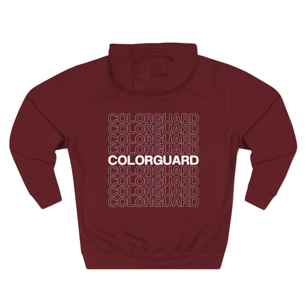 Colorguard Fleece Hoodie — Three-Panel Warmup Pullover