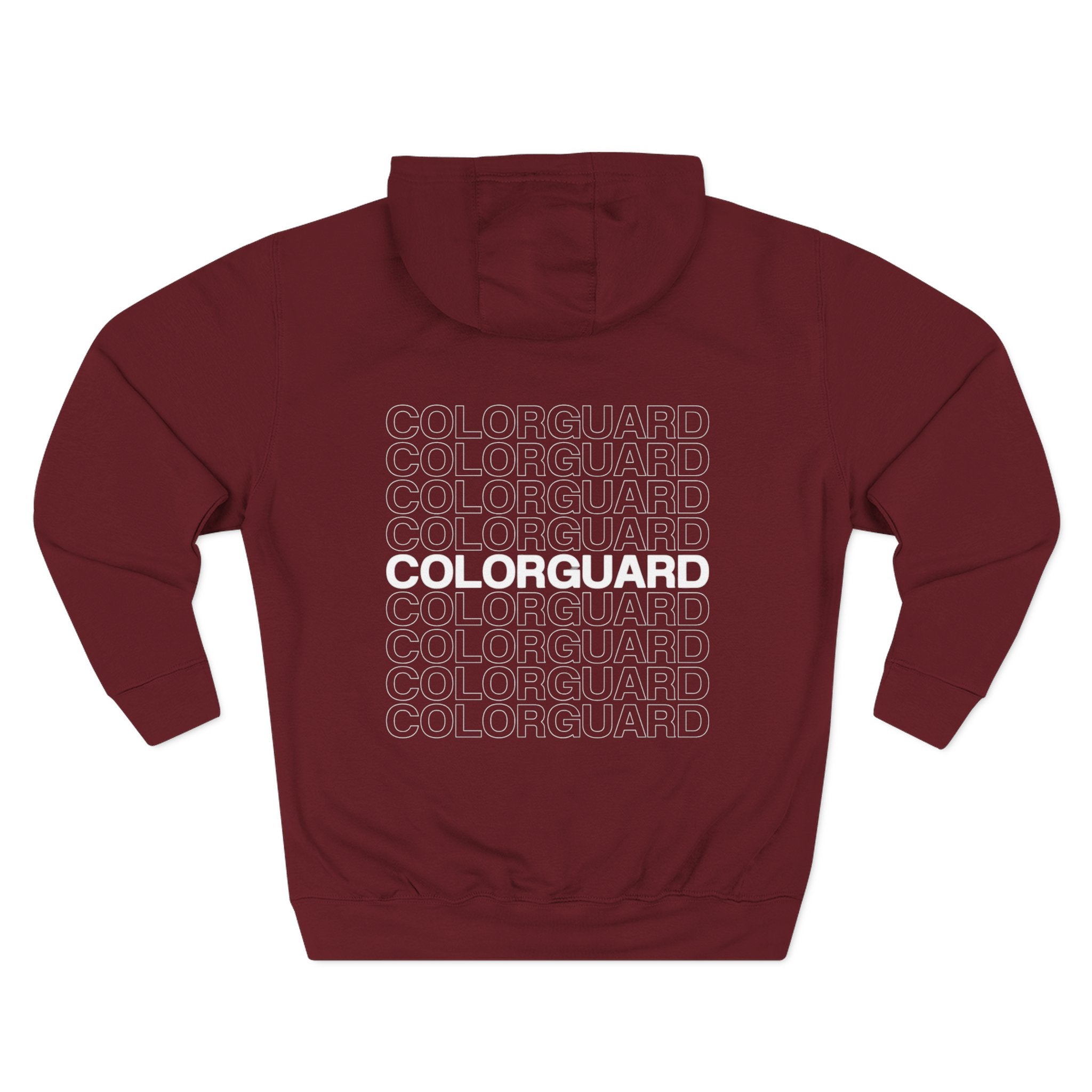 Colorguard Fleece Hoodie — Three-Panel Warmup Pullover