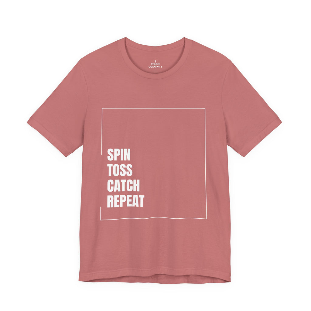 Spinning Toy Tee – "Spin Toss Catch Repeat" Graphic T-Shirt
